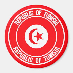Emblem der Tunesischen Runde Magnet