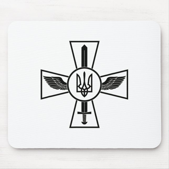 Emblem der ukrainischen Luftwaffe Ukraine Streitkr Mousepad (Vorne)