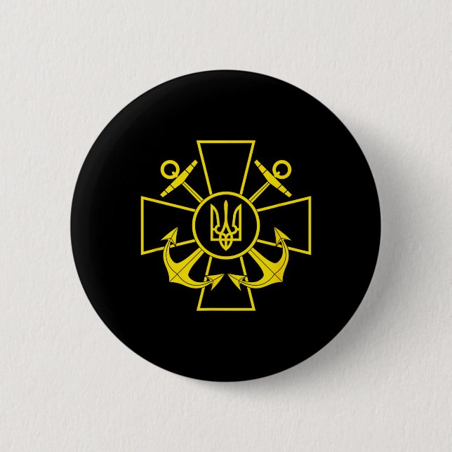 Emblem der ukrainischen Marine Ukraine Marine Stre Button (Vorderseite)