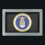 Emblem der United Staaten Air Force Rechteckige Gürtelschnalle<br><div class="desc">Feiern Sie mit Stolz mit diesen Tellern mit dem offiziellen Emblem der United Staaten Air Force. Diese Teller eignen sich ideal für Ruheständler,  Werbeaktionen oder andere Veranstaltungen mit militärischen Schwerpunkten und fügen Ihrem Tisch eine hervorragende und patriotische Touch hinzu. Ideal,  um Service und Hingabe im Stil zu ehren.</div>