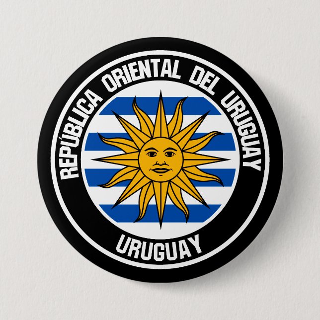 Emblem der Uruguay-Runde Button (Vorderseite)