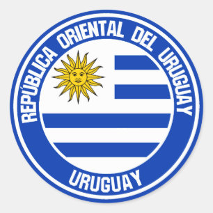 Emblem der Uruguay-Runde Runder Aufkleber
