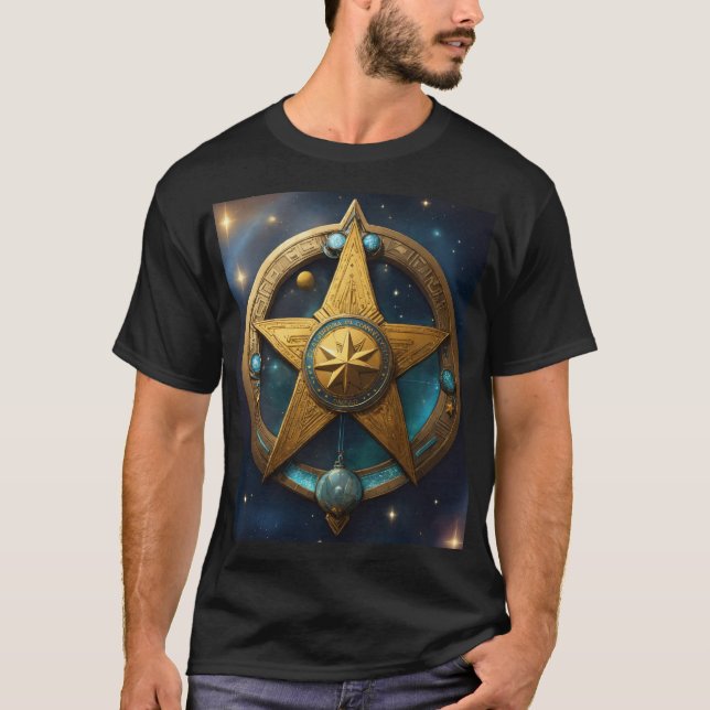 Emblem des Ashtar-Befehls: Galaktische Wächter T-Shirt (Vorderseite)