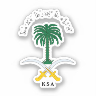 Emblem des Königreichs Saudi-Arabien Aufkleber