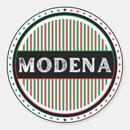 Emblem des Modena City Pride – Italienische Identi Runder Aufkleber