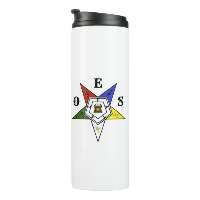 Emblem des Ordens des Eastern Star Thermosbecher (Nach rechts gedreht)