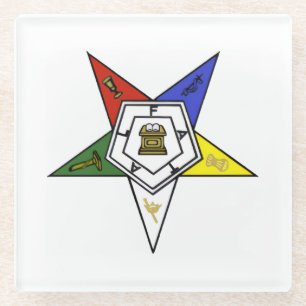 Emblem des Order of the Eastern Star Glasuntersetzer