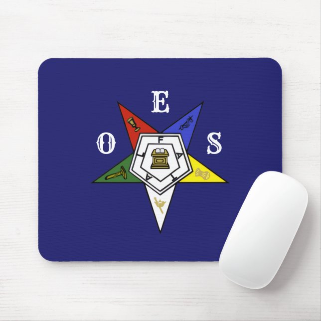 Emblem des Order of the Eastern Star Mousepad (Mit Mouse)