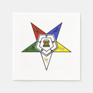 Emblem des Order of the Eastern Star Serviette