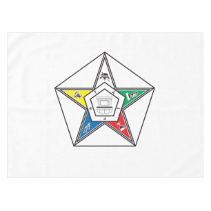 Emblem des Order of the Eastern Star Tischdecke