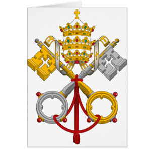 Emblem des Papacy-offiziellen Papstes Symbol Coat