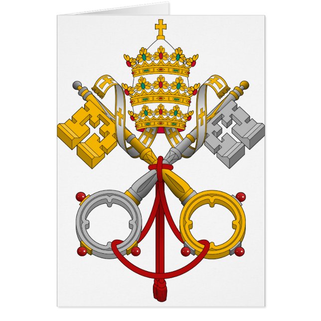 Emblem des Papacy-offiziellen Papstes Symbol Coat (Vorne)
