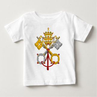 Emblem des Papacy-offiziellen Papstes Symbol Coat Baby T-shirt