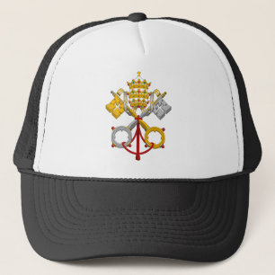 Emblem des Papacy-offiziellen Papstes Symbol Coat Truckerkappe