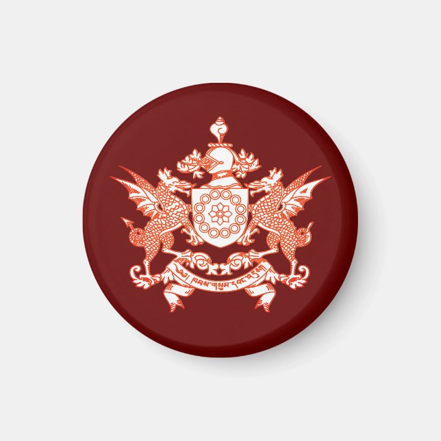 Emblem des Sikkim-Staat - INDIEN Magnet (Vorne)