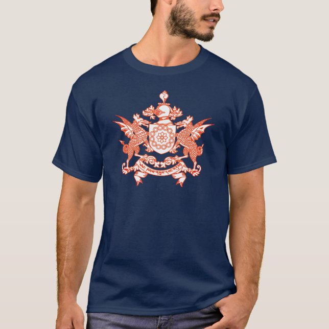Emblem des Sikkim-Staat - INDIEN T-Shirt (Vorderseite)
