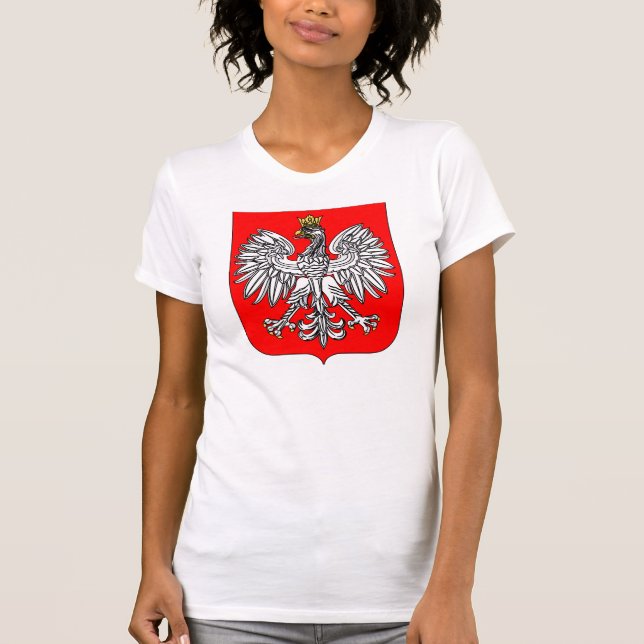 Emblem des T - Shirt Polen-Frauen (Vorderseite)