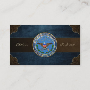 Emblem des US-Verteidigungsministeriums (DOD) [3D] Visitenkarte