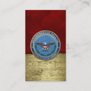 Emblem des US-Verteidigungsministeriums (DOD) [3D] Visitenkarte