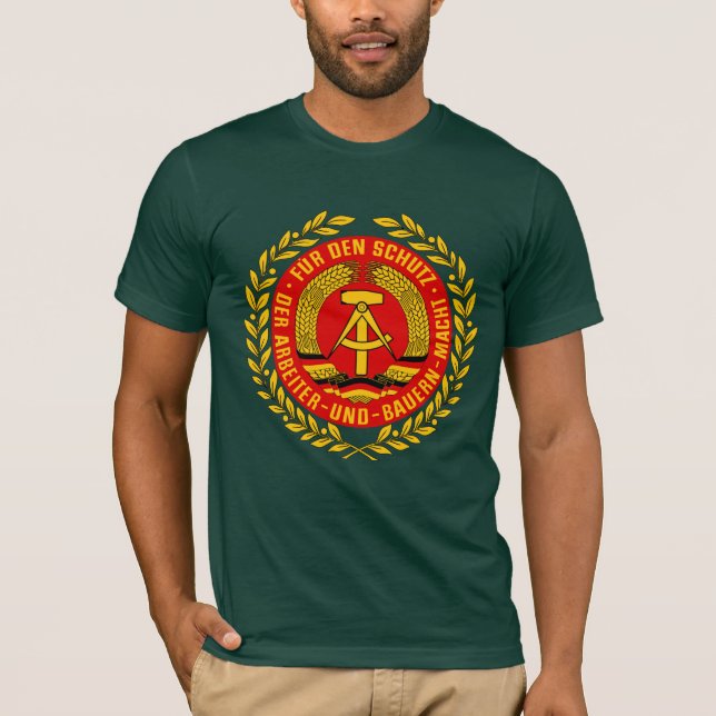 Emblem deutsches kommunistisches Ostdeutschland T-Shirt (Vorderseite)