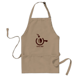 Emblem für den Kaffeeshop Schürze