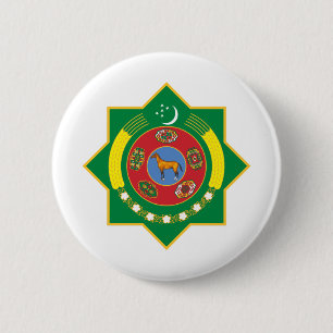 Emblem für Turkmenistan Button