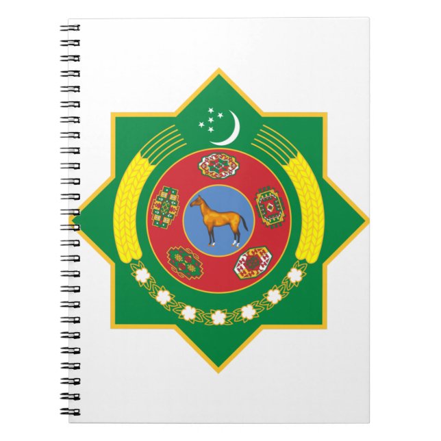 Emblem für Turkmenistan Notizblock (Vorderseite)