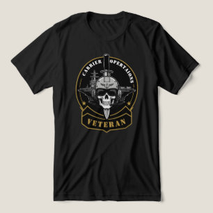 Emblem für Veteranen von Flugzeugträgeroperationen Tri-Blend Shirt