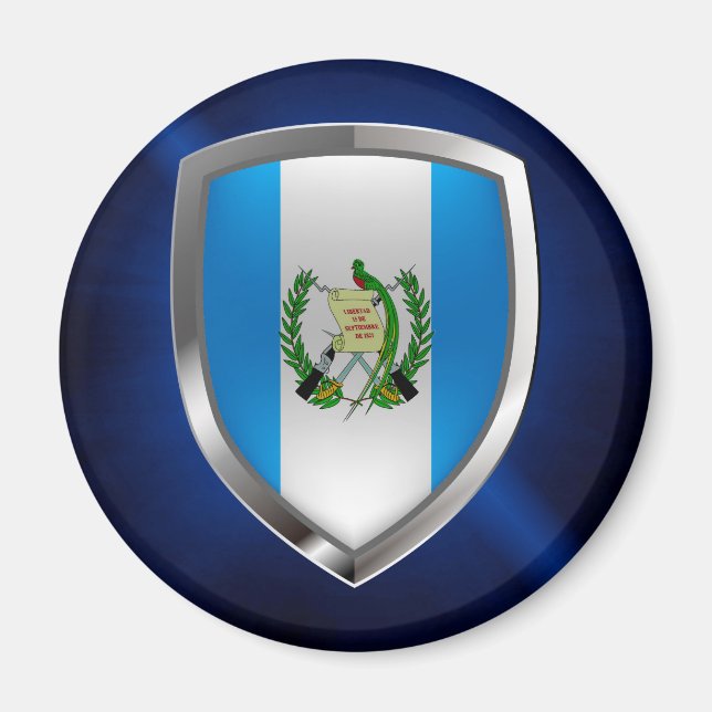 Emblem Guatemalas Mettalic Magnet (Vorne)
