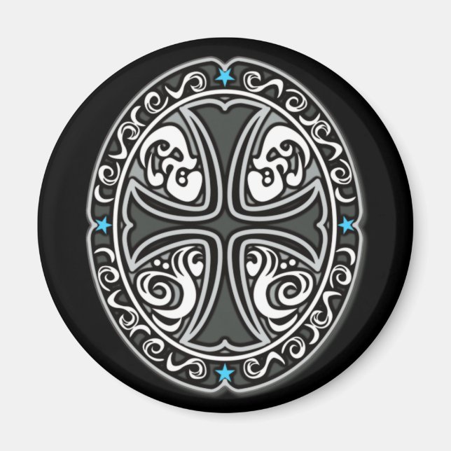 Emblem Kreuz Magnet (Vorne)