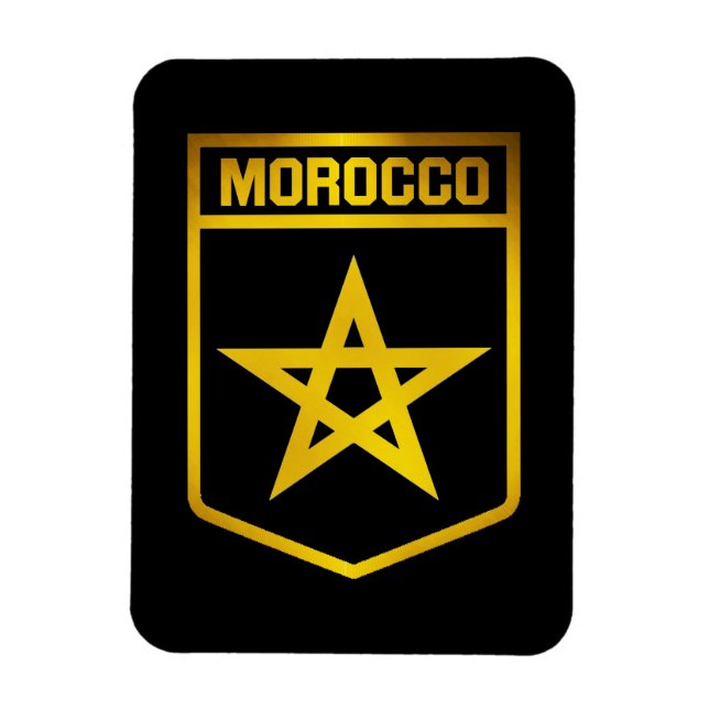 Emblem Marokko Magnet (Vertikal)