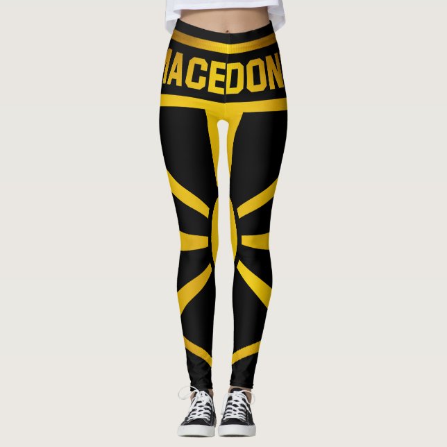 Emblem Mazedonien Leggings (Vorderseite)