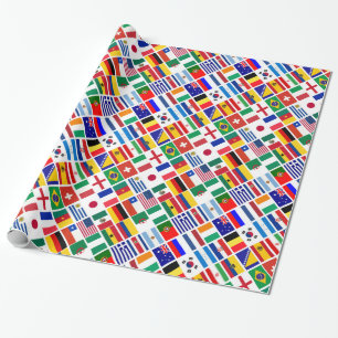 Emblem-Muster des SOCCER 2014 Geschenkpapier