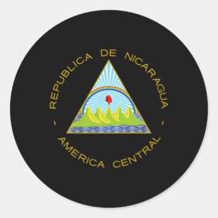 Emblem Nicaraguas Runder Aufkleber