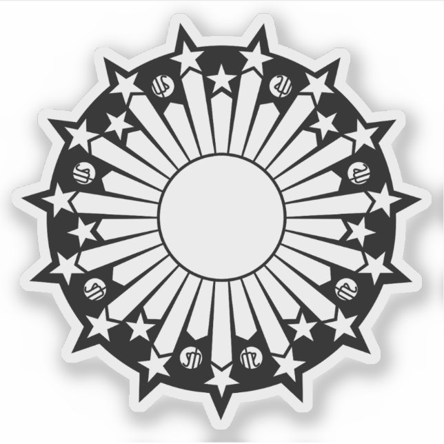 Emblem of Iran (1980) Aufkleber (Vorderseite)