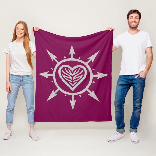 "Emblem of Love " T-Shirt Fleecedecke (Beispiel)