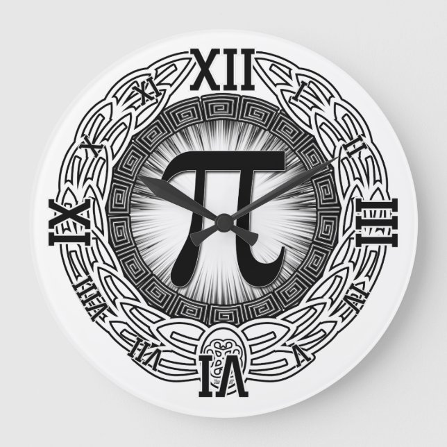Emblem PI Große Wanduhr (Vorderseite)