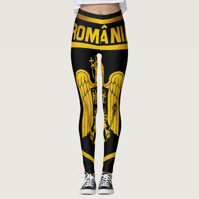 Emblem Rumänien Leggings (Vorderseite)
