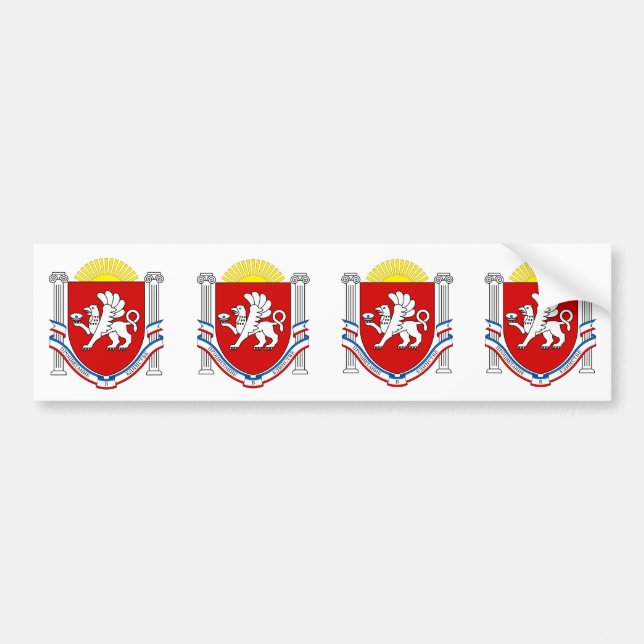 Emblem VIER von Krim Autoaufkleber (Vorne)