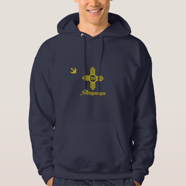 Emblem von Albuquerque, New Mexico Hoodie (Vorderseite)