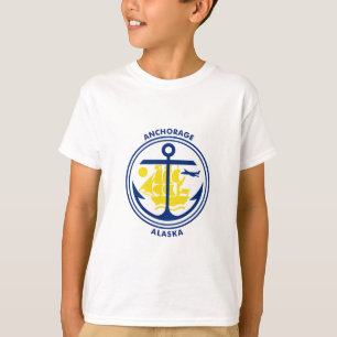 Emblem von Anchorage, Alaska T-Shirt
