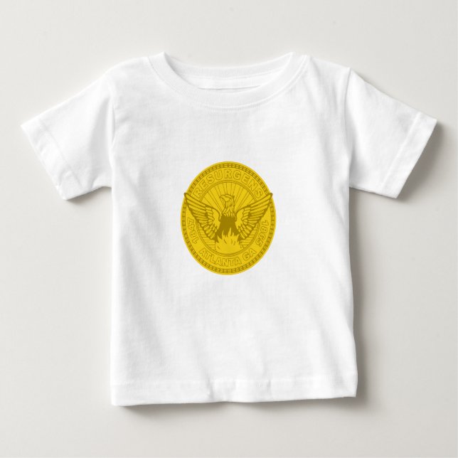 Emblem von Atlanta, Georgia Baby T - Shirt (Vorderseite)