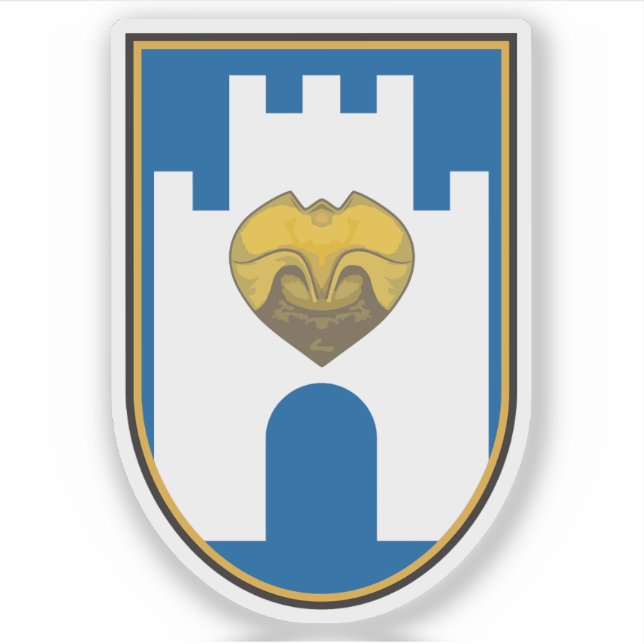 Emblem von Berat, Albanien Aufkleber (Vorderseite)