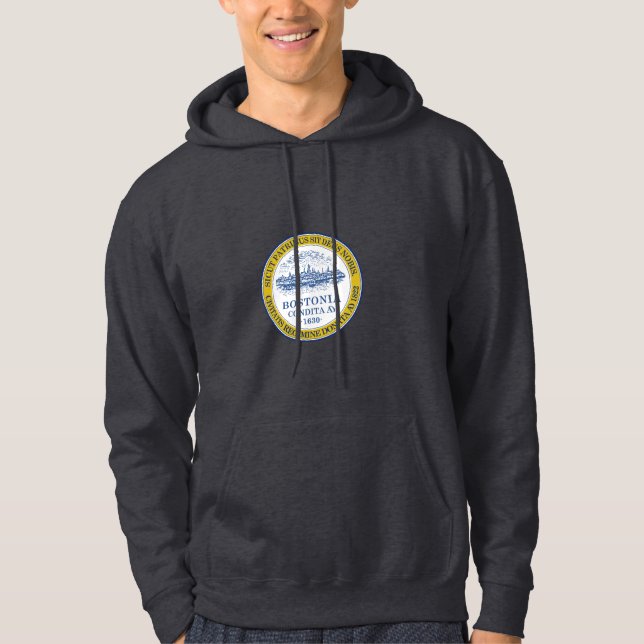 Emblem von Boston, Massachusetts Hoodie (Vorderseite)