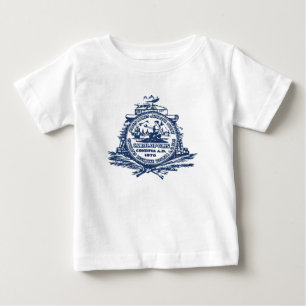 Emblem von Charleston, South Carolina Baby T - Shi T-shirt