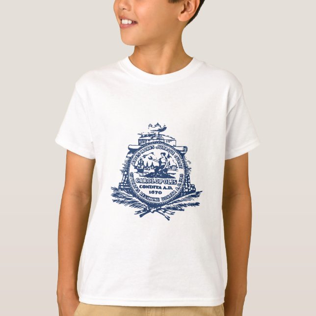 Emblem von Charleston, South Carolina T-Shirt (Vorderseite)