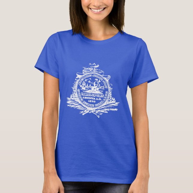 Emblem von Charleston, T - Shirt South Carolina (Vorderseite)