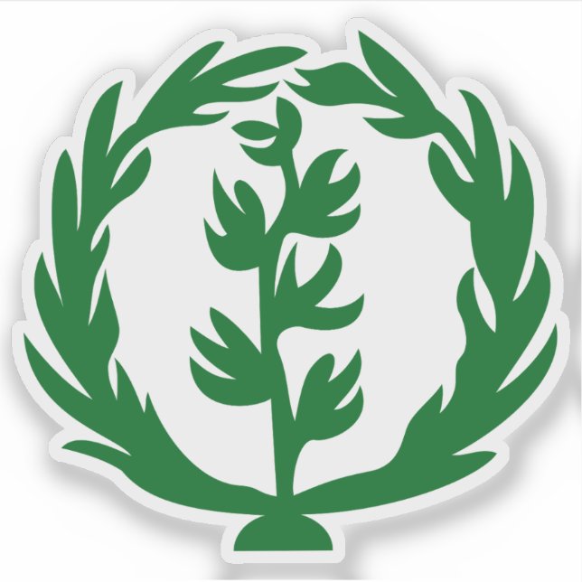 Emblem von Eritrea (1952-1962) Aufkleber (Vorderseite)
