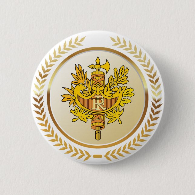 Emblem von Frankreich Button (Vorderseite)