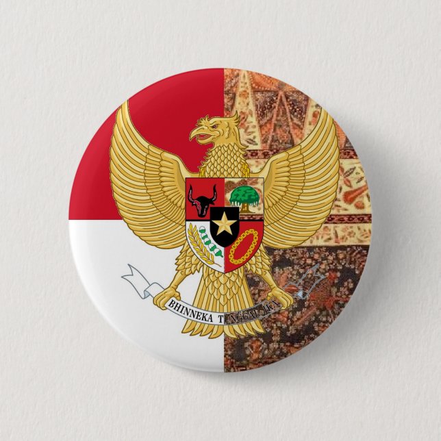 Emblem von Indonesien - Garuda Pancasila Button (Vorderseite)